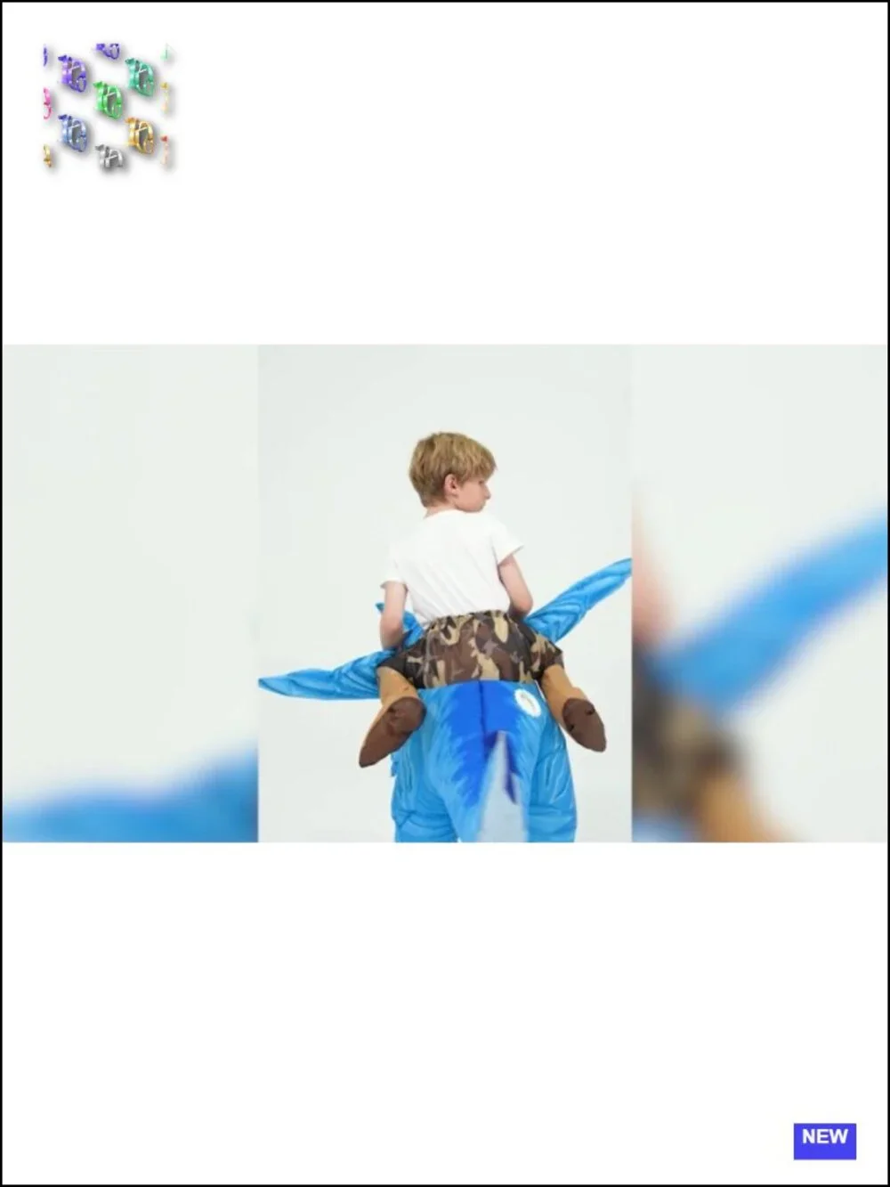 Inflatable Dinosaur Costume for Kids Halloween Boys Girls Blow Up Funny Cosplay